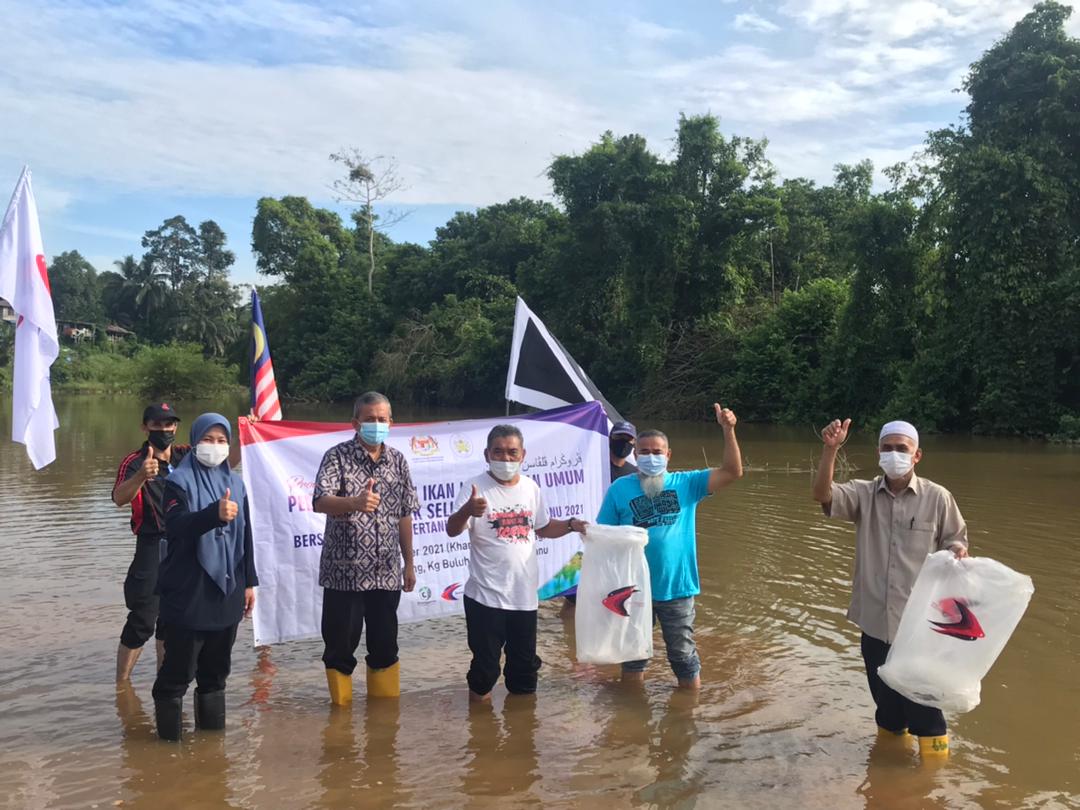 Ribu Lebih Benih Ikan Dan Udang Dilepaskan Di Sungai Berang Trdi News