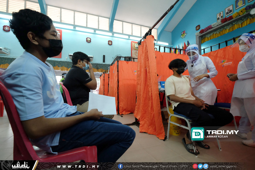 70,073 Remaja Terengganu Terima Dos Pertama Vaksin
