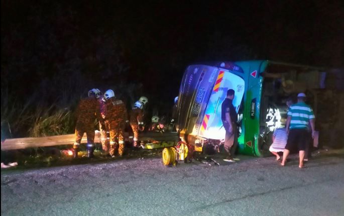 Nahas Gerik : 15 Pelajar UPSI Maut Dalam Kemalangan Bas