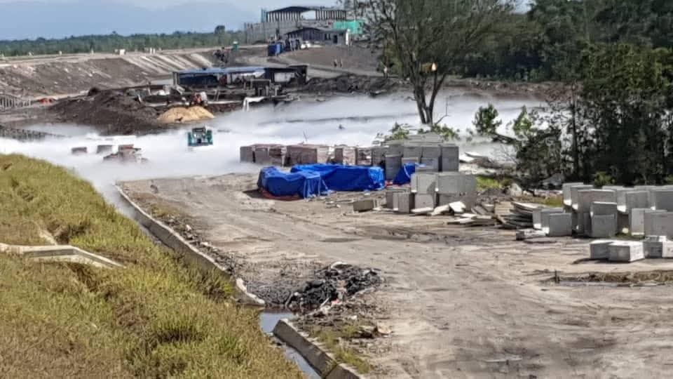 Paip Gas Bocor di Tapak Projek ECRL Kerteh