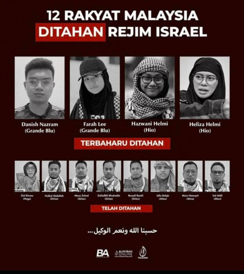 12 Sukarelawan Malaysia Ditahan, 5 Lagi Hilang Kontak