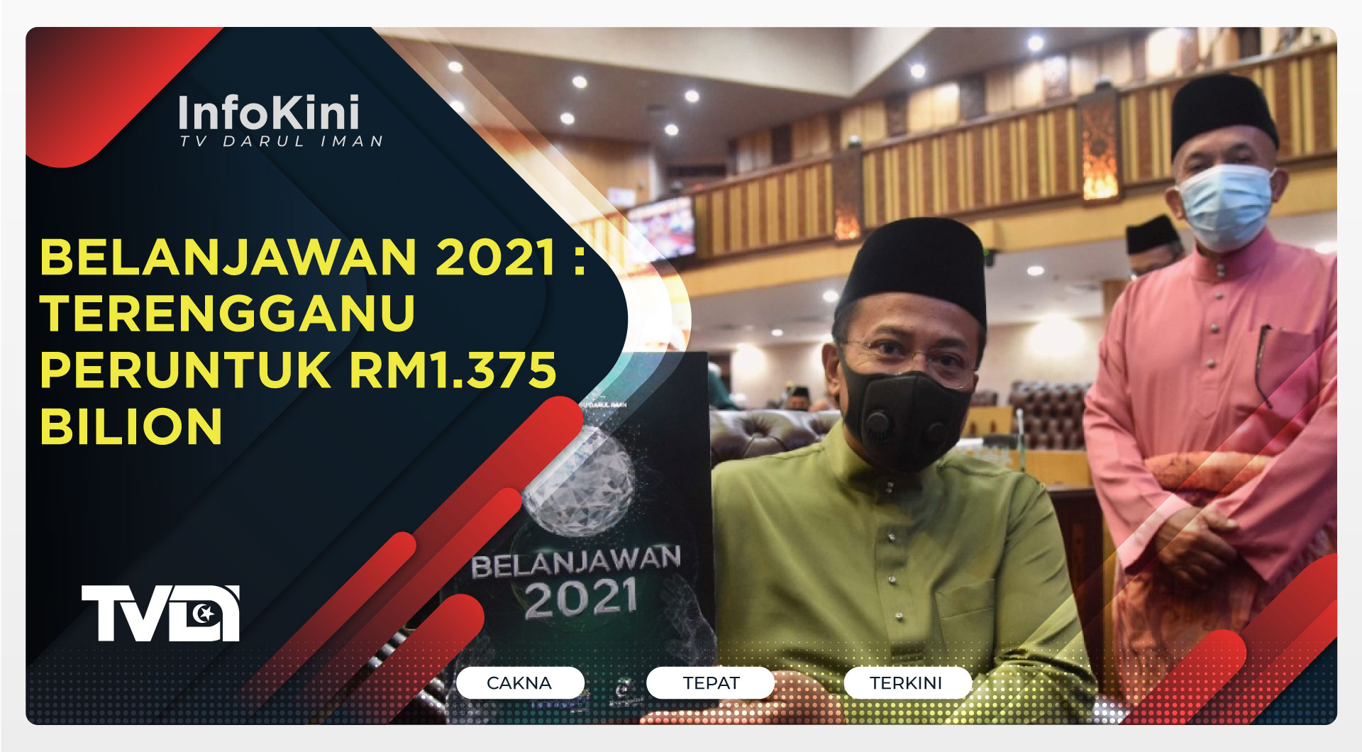 Belanjawan 2021 Terengganu Peruntuk RM1.375 Bilion