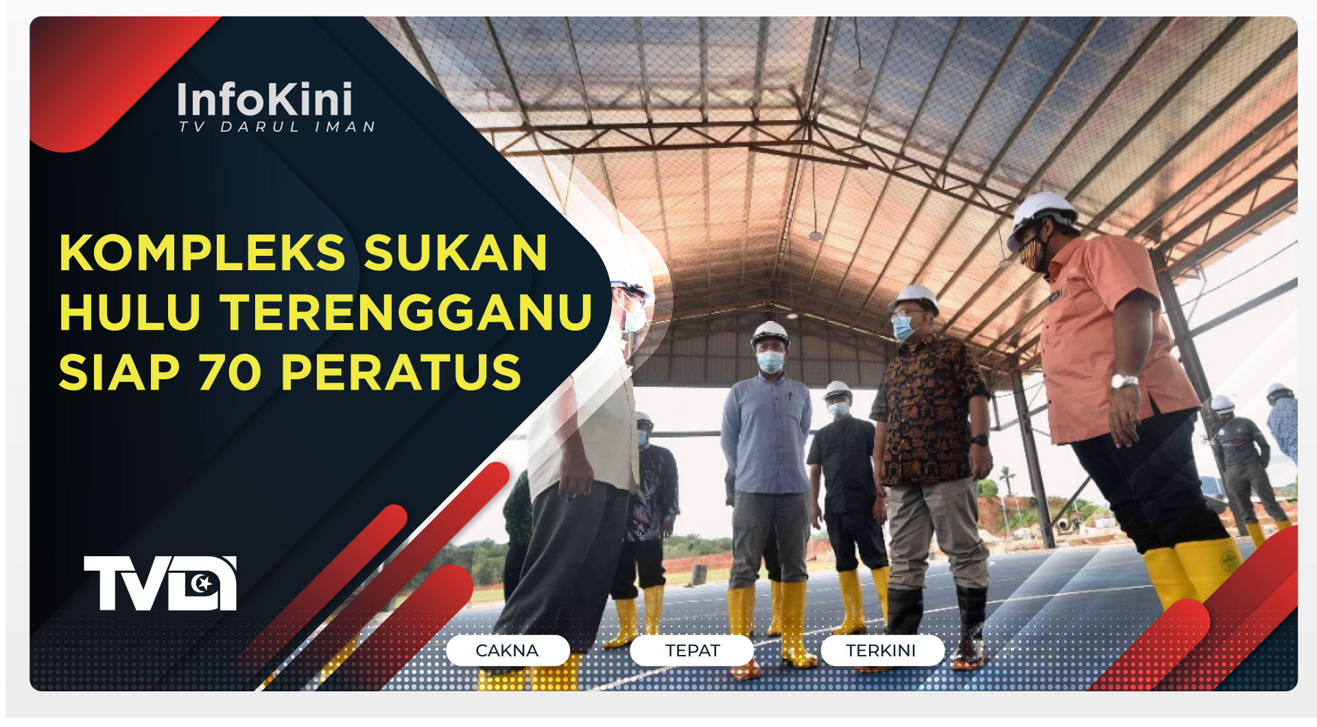 Kompleks Sukan Hulu Terengganu Siap 70 Peratus
