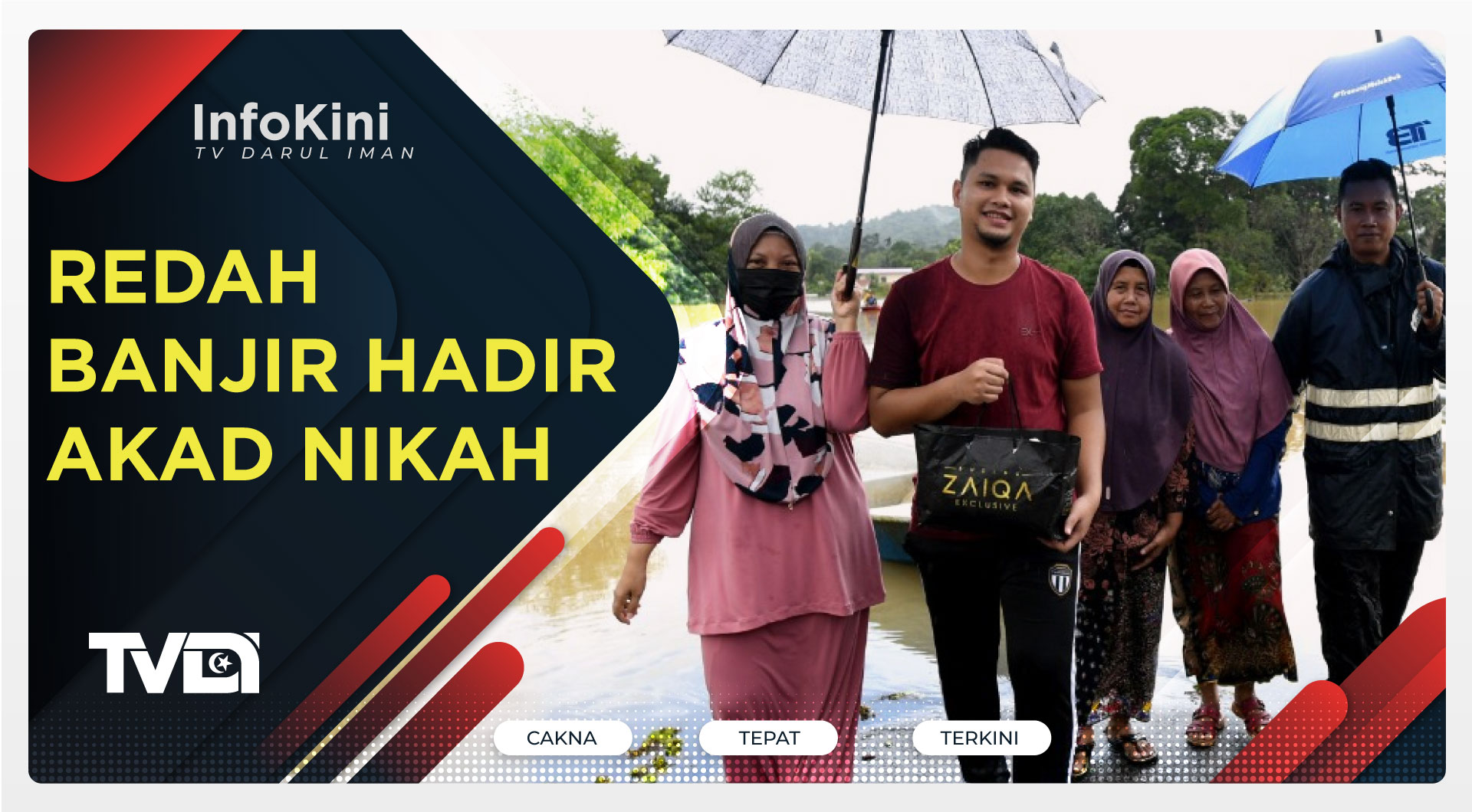 Redah Banjir Hadir Akad Nikah