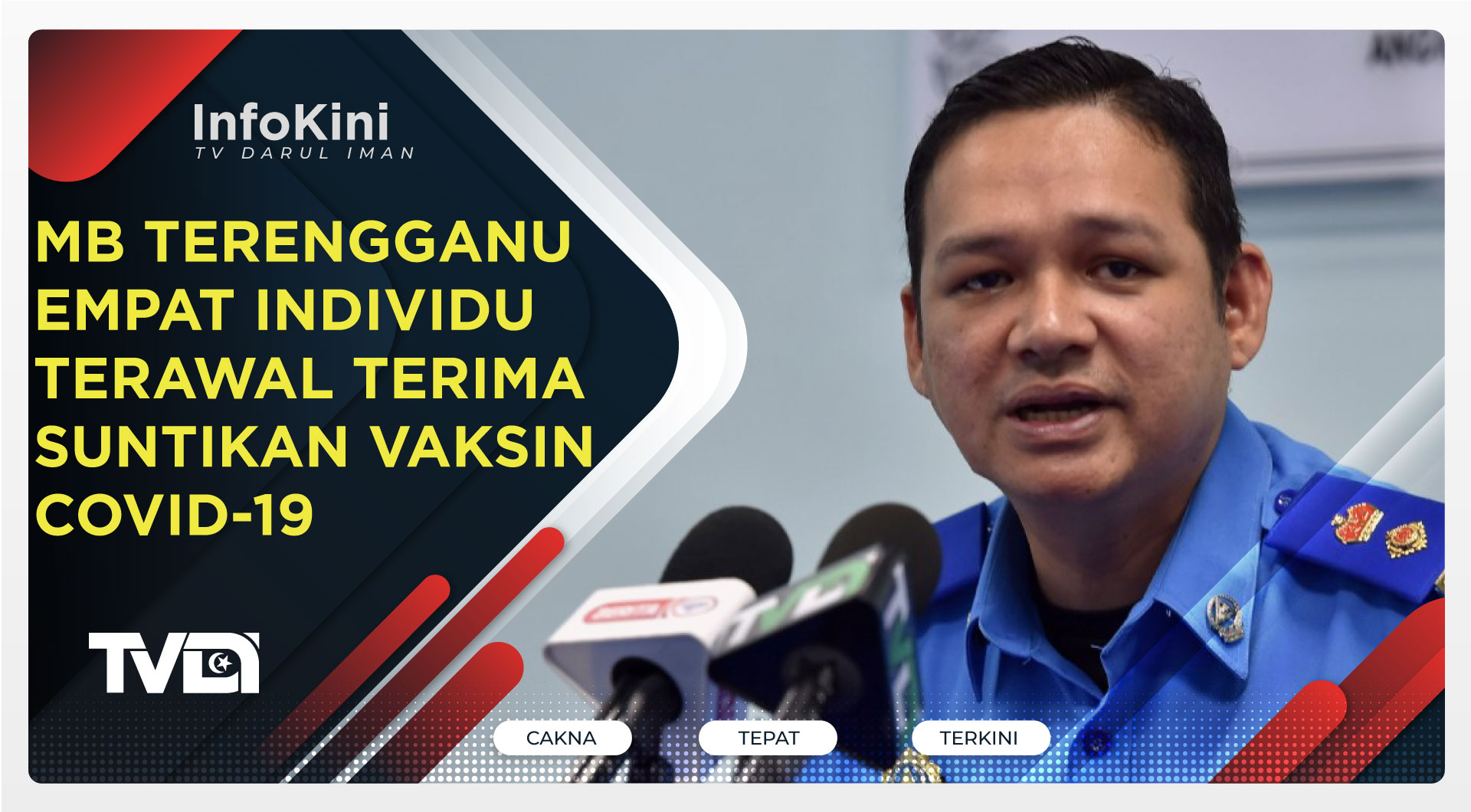 MB Terengganu Empat Individu Terawal Terima Suntikan Vaksin COVID-19