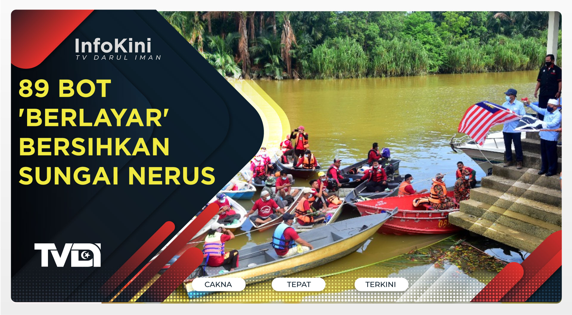 89 Bot 'Berlayar' Bersihkan Sungai Nerus