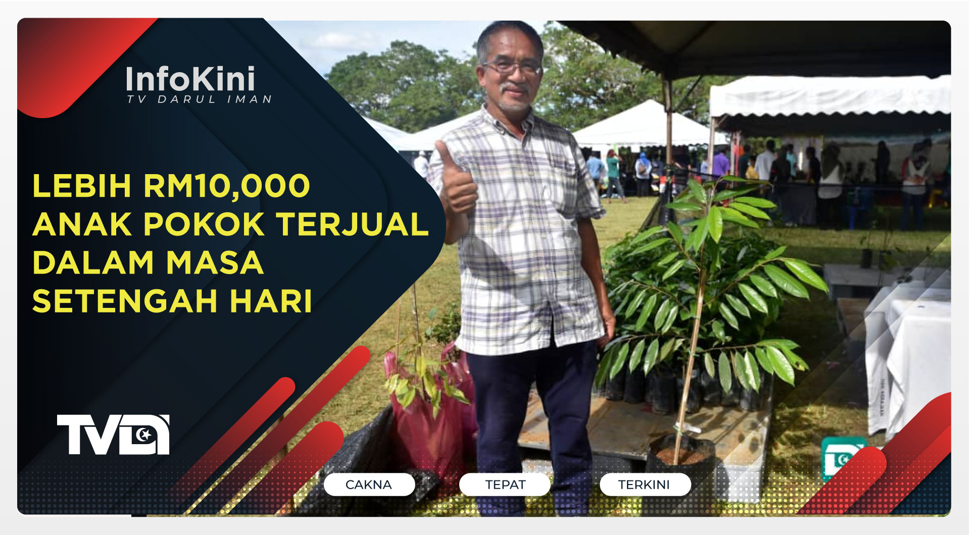 Lebih RM10,000 Anak Pokok Terjual Dalam Masa Setengah Hari