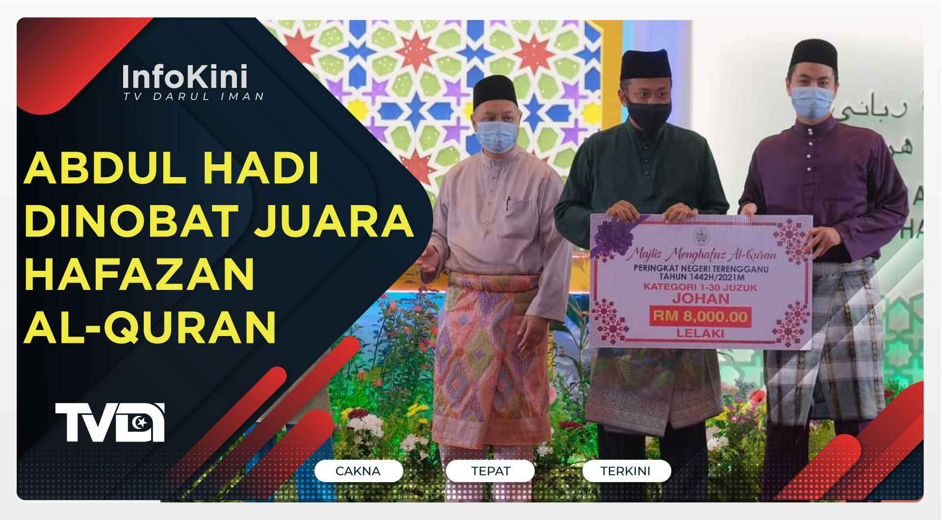 Abdul Hadi Dinobat Juara Hafazan Al-Quran