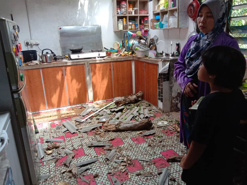 Rumah Ditimpa Pokok Segera Dibaiki