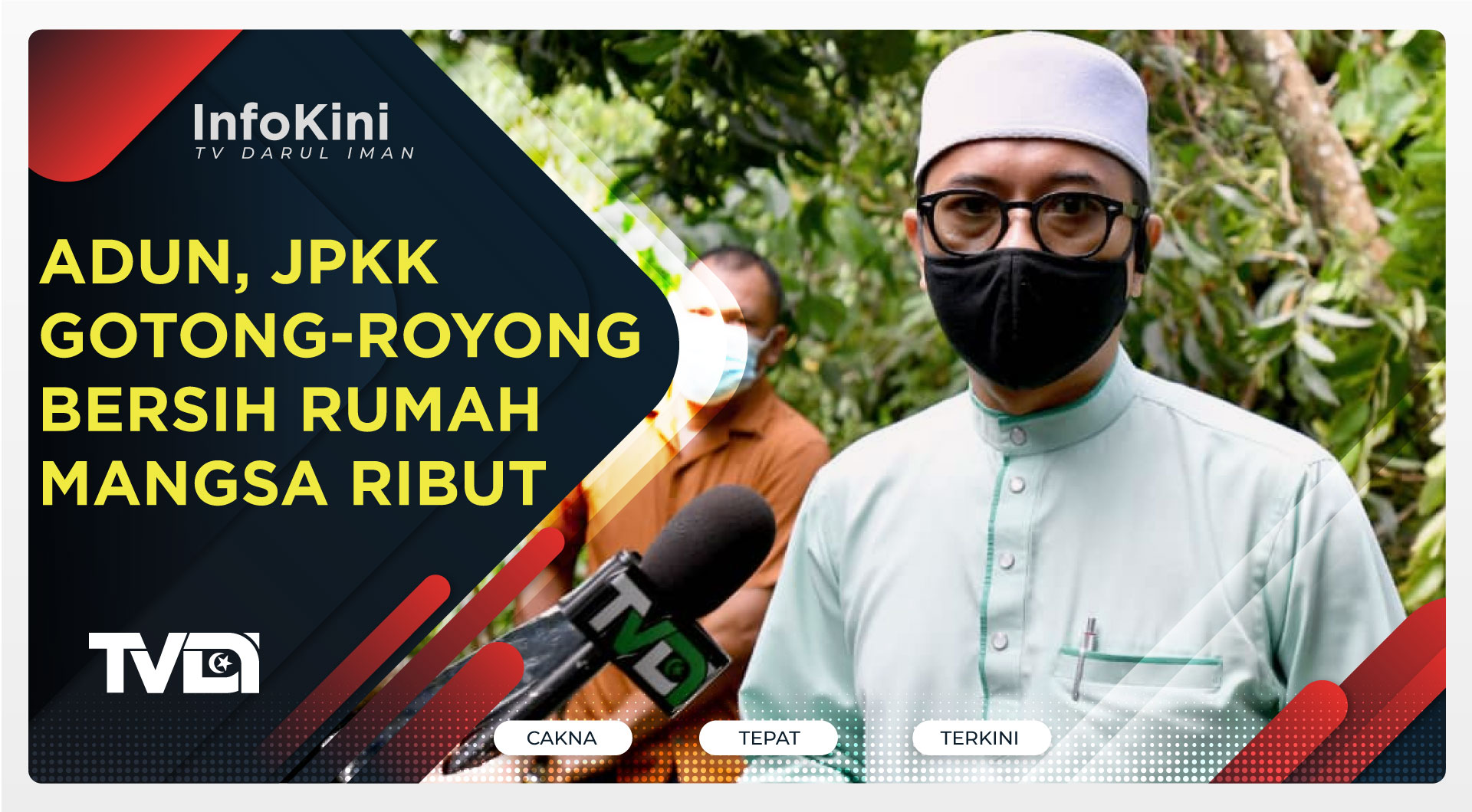 ADUN, JPKK Gotong-royong Bersih Rumah Mangsa Ribut