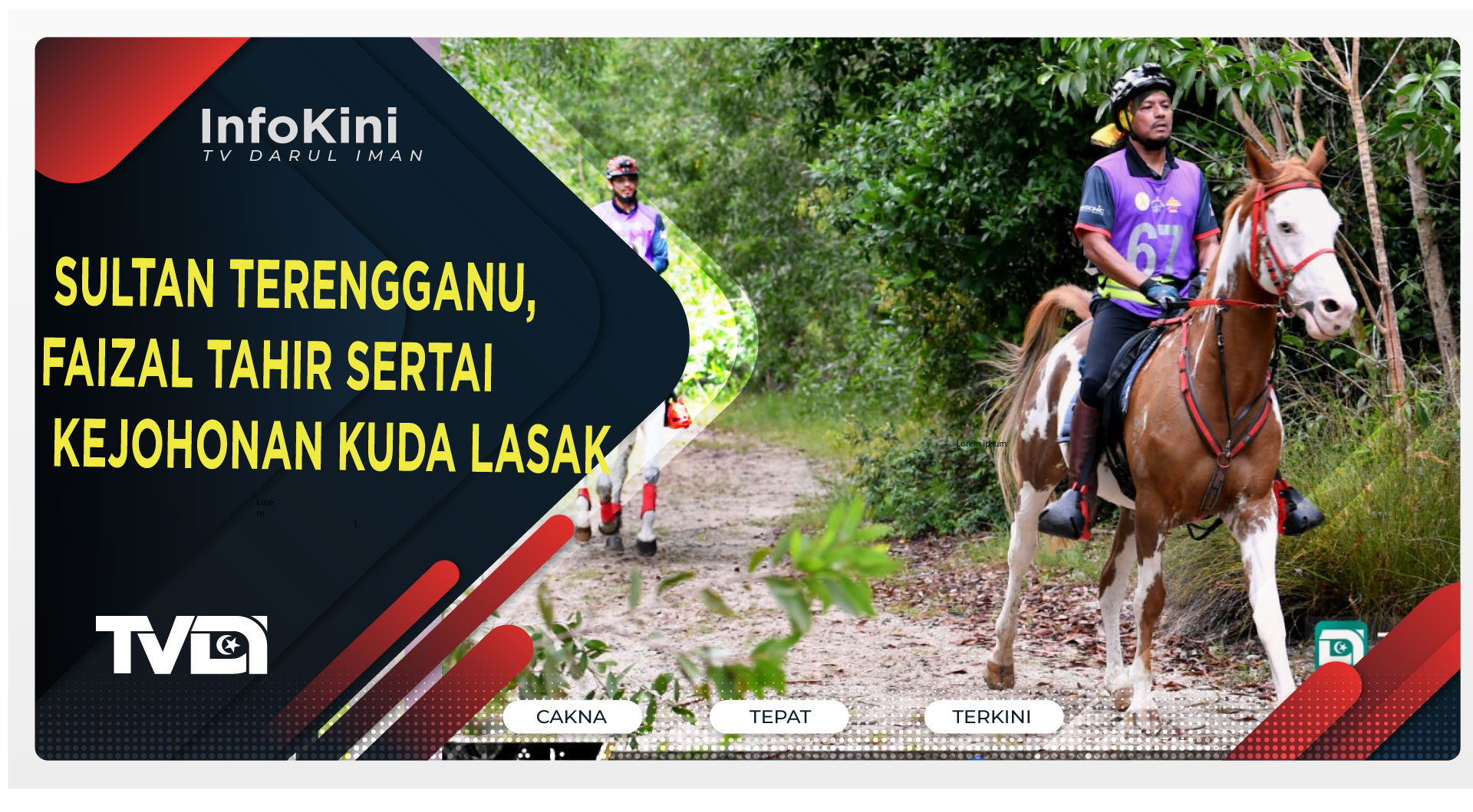 SULTAN TERENGGANU, FAIZAL TAHIR SERTAI KEJOHONAN KUDA LASAK