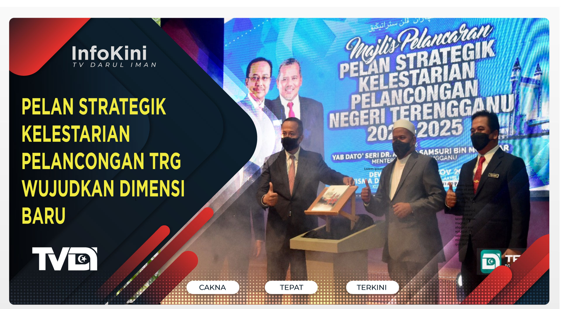 PELAN STRATEGIK KELESTARIAN PELANCONGAN TRG WUJUDKAN DIMENSI BARU