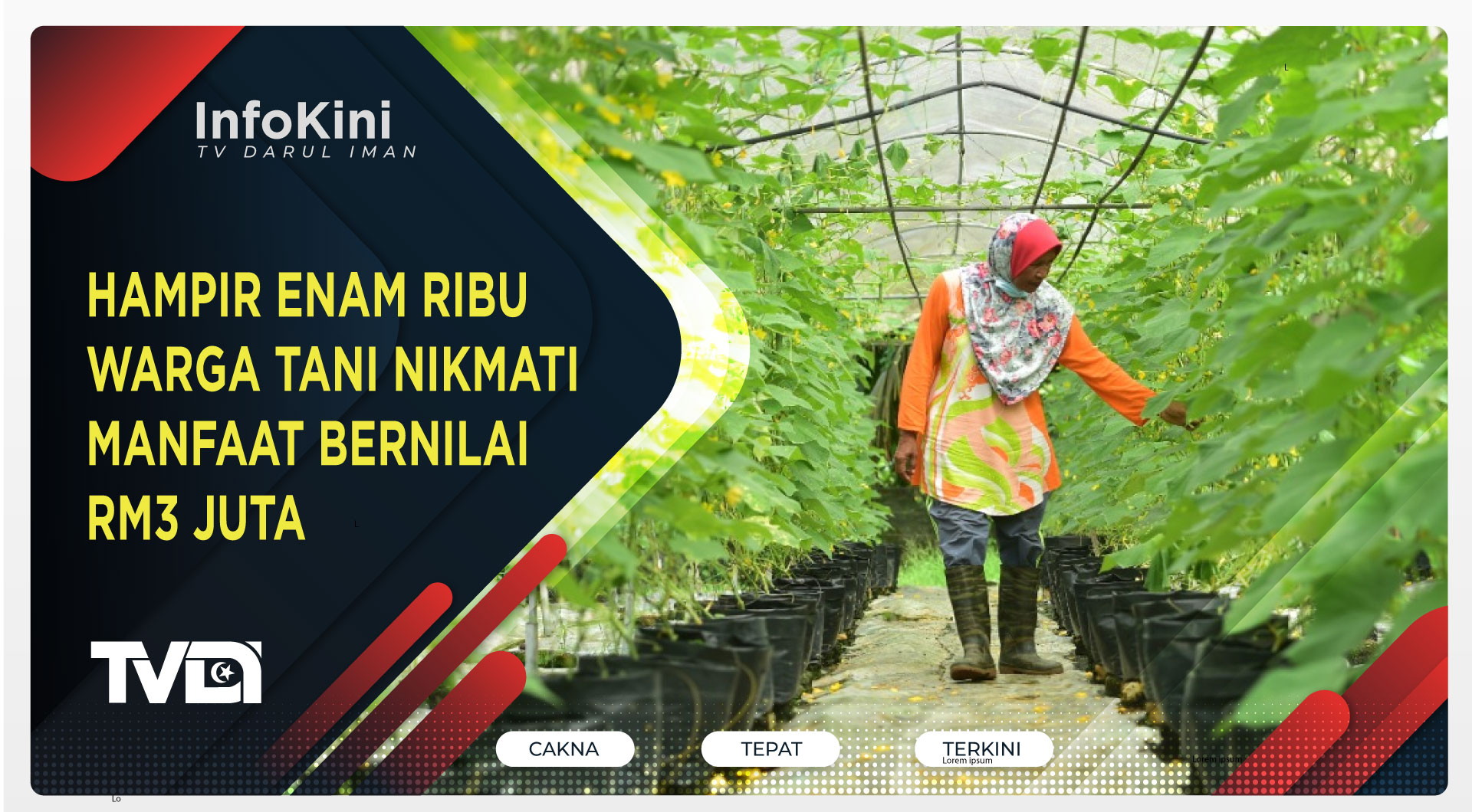 HAMPIR ENAM RIBU WARGA TANI NIKMATI MANFAAT BERNILAI RM3 JUTA