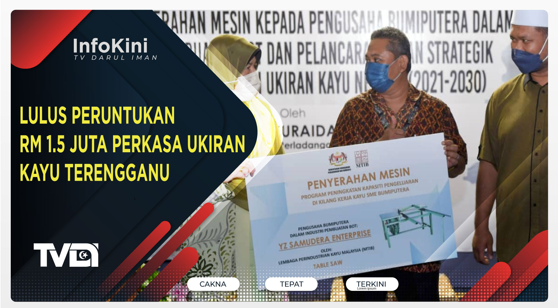 LULUS PERUNTUKAN RM1.5 JUTA PERKASA UKIRAN KAYU TERENGGANU
