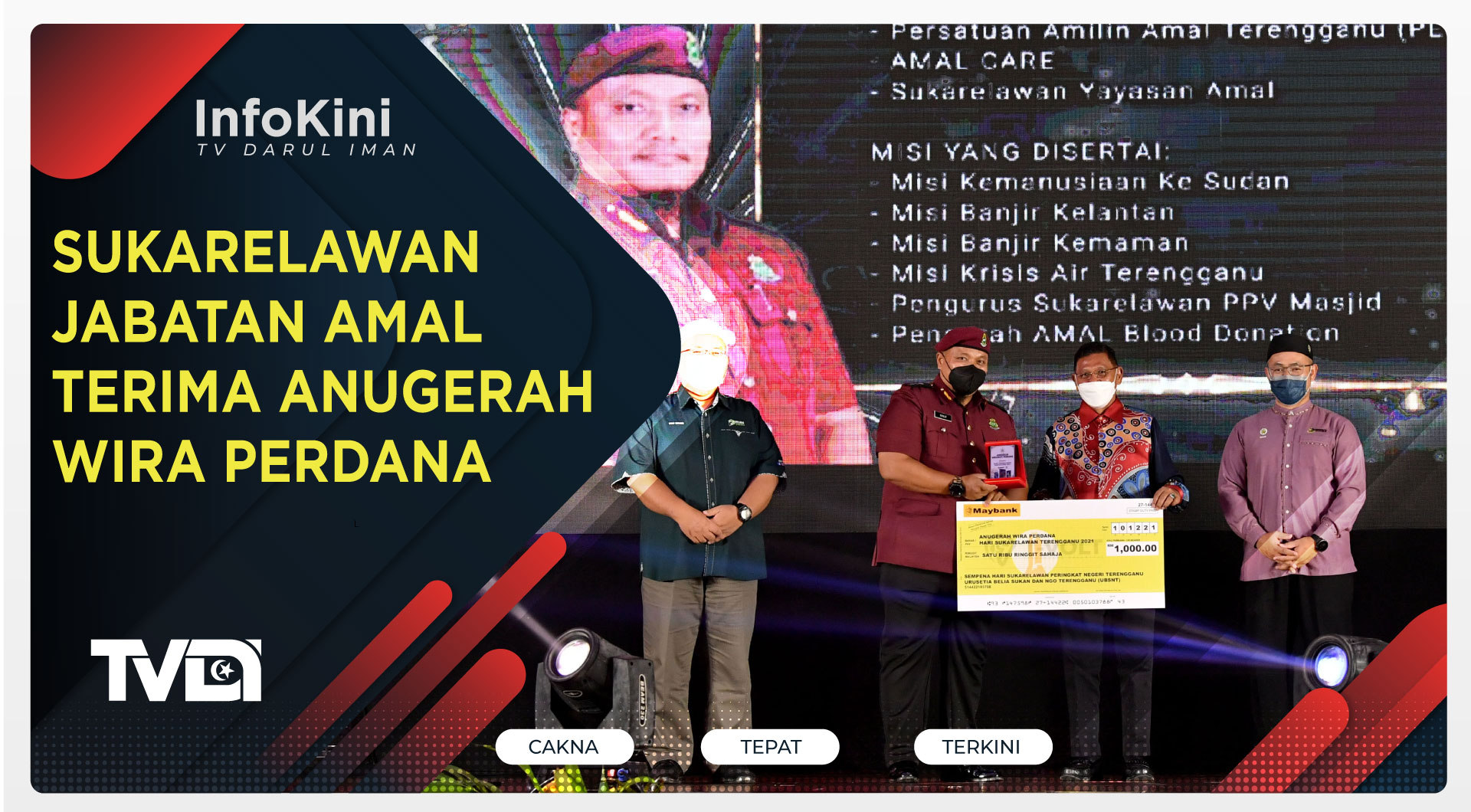 Sukarelawan Jabatan Amal Terima Anugerah Wira Perdana