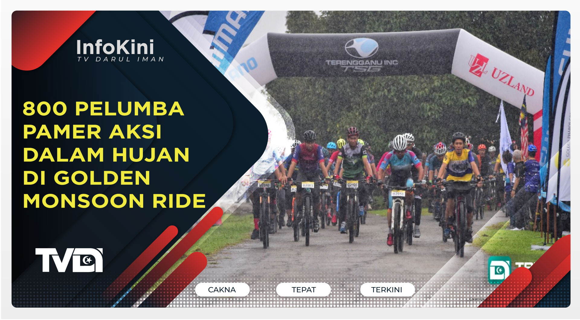 800 PELUMBA PAMER AKSI DALAM HUJAN DI GOLDEN MONSOON RIDE