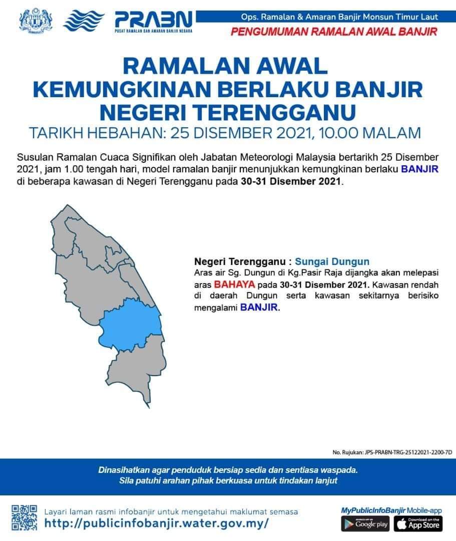 Penduduk Kg Pasir Raja Perlu Siap Siaga Hadapi Banjir Gelombang Ketiga