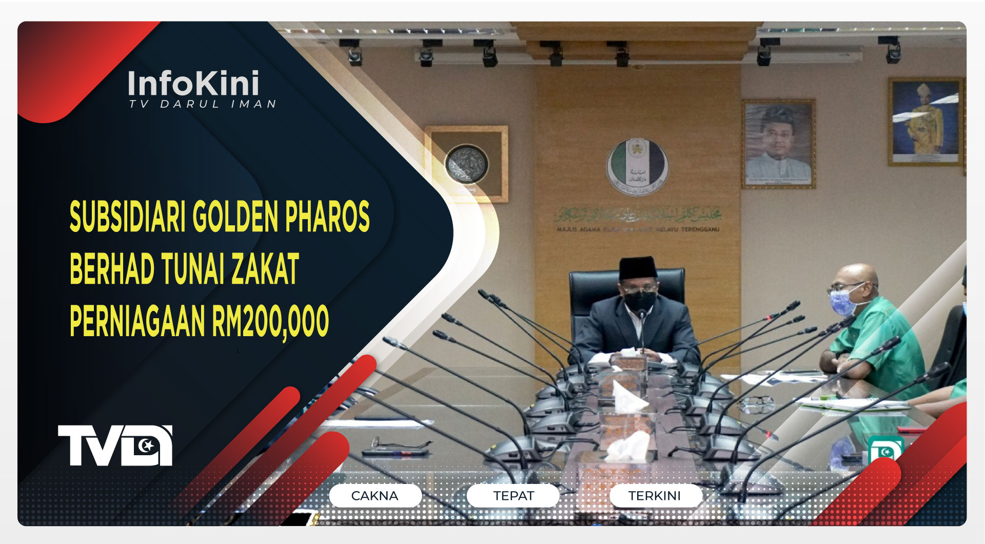 Subsidiari Golden Pharos Berhad Tunai Zakat Perniagaan RM200,000