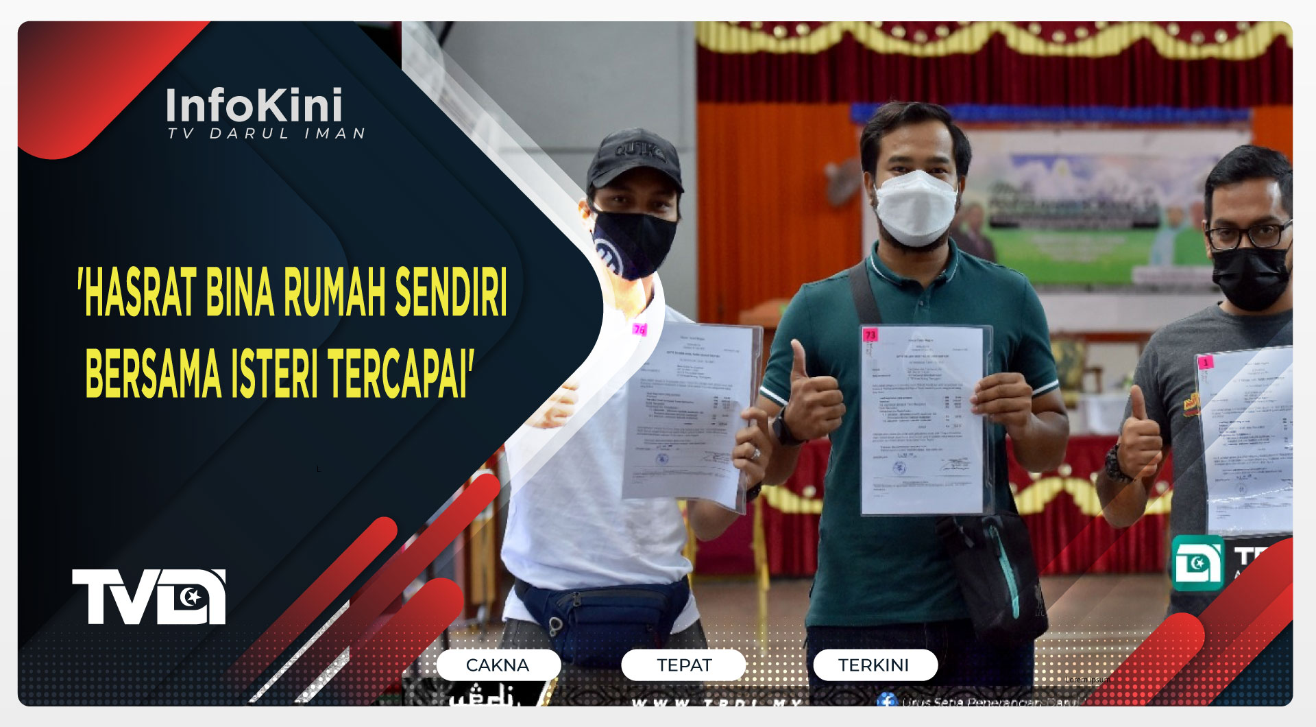 'Hasrat Bina Rumah Sendiri Bersama Isteri Tercapai'