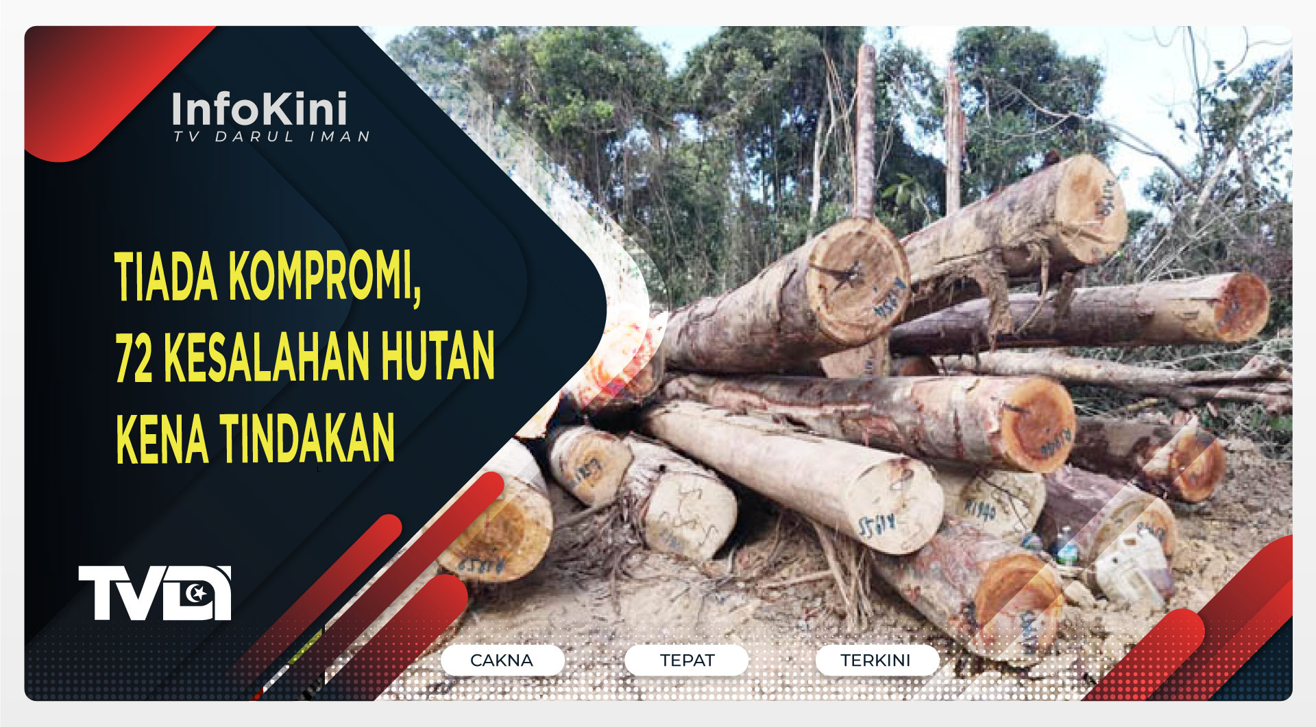 Tiada Kompromi, 72 Kesalahan Hutan Kena Tindakan