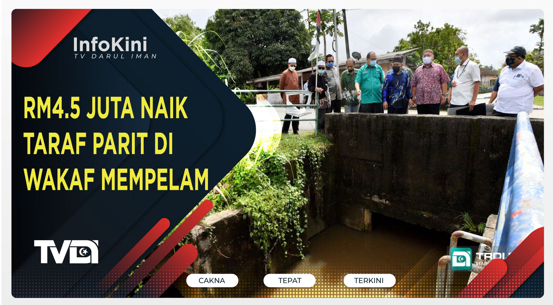 RM4.5 Juta Naik Taraf Parit Di Wakaf Mempelam