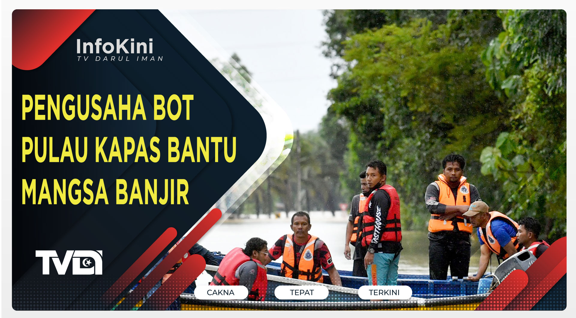 Pengusaha Bot Pulau Kapas Bantu Mangsa Banjir