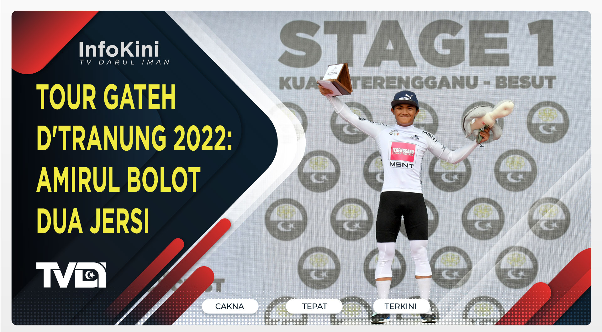 Tour Gateh D'Tranung 2022: Amirul Bolot Dua Jersi
