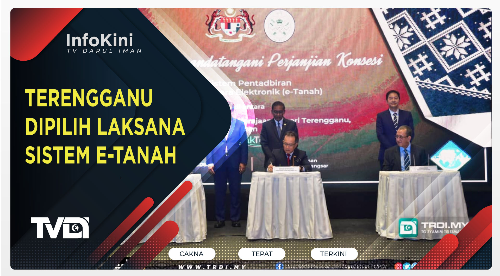 Terengganu Dipilih Laksana Sistem e-Tanah