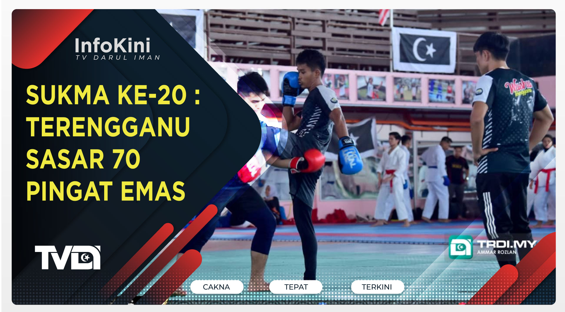 SUKMA ke-20 : Terengganu Sasar 70 Pingat Emas