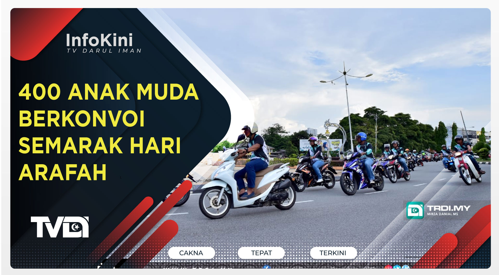 400 Anak Muda Berkonvoi Semarak Hari Arafah