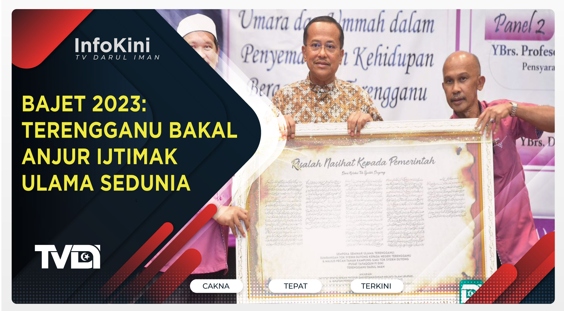 Bajet 2023: Terengganu Bakal Anjur Ijtimak Ulama Sedunia