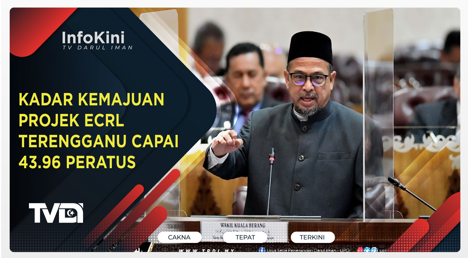 Kadar Kemajuan Projek ECRL Terengganu Capai 43 96 Peratus