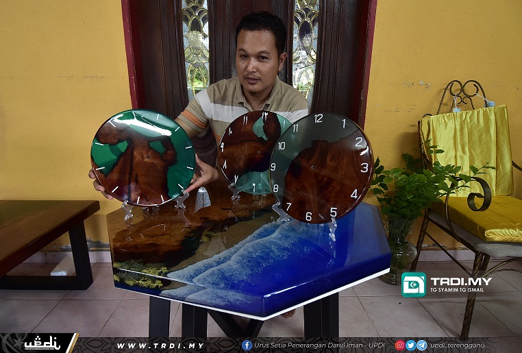 Kraf Epoxy Rezeki Lumayan Safaridzuan Selepas Hilang Kerja