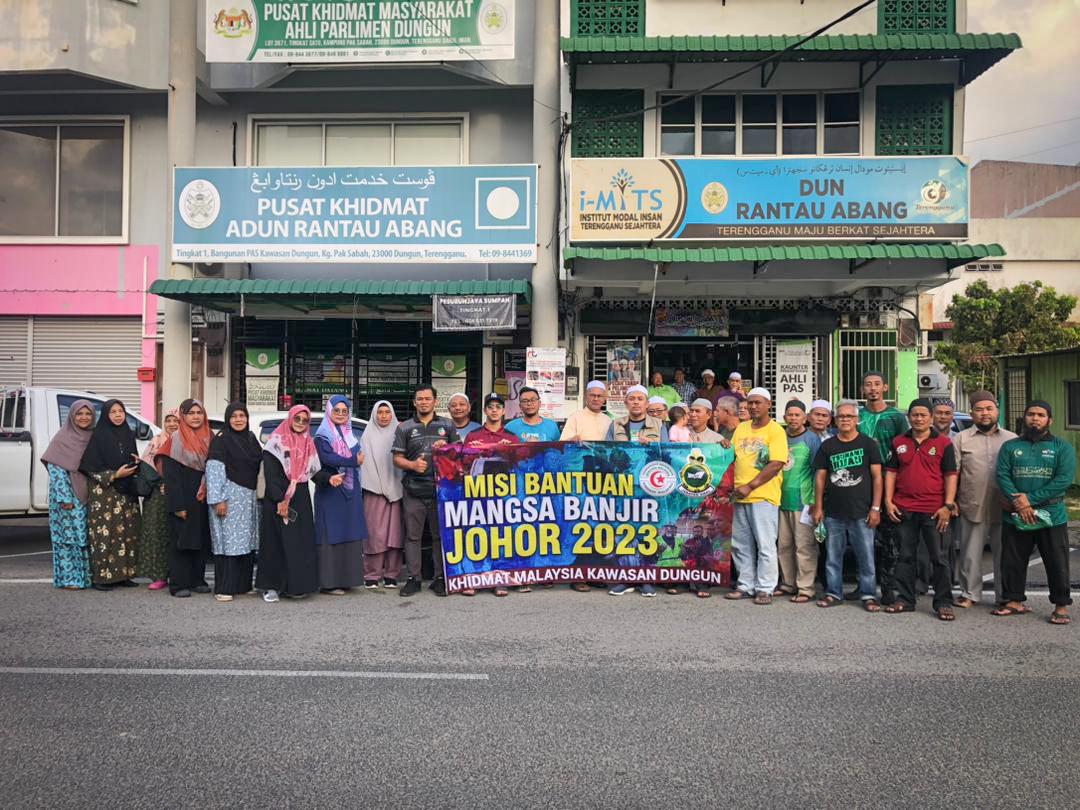 KHIDMAT Dungun Sertai Misi Pasca Banjir Johor