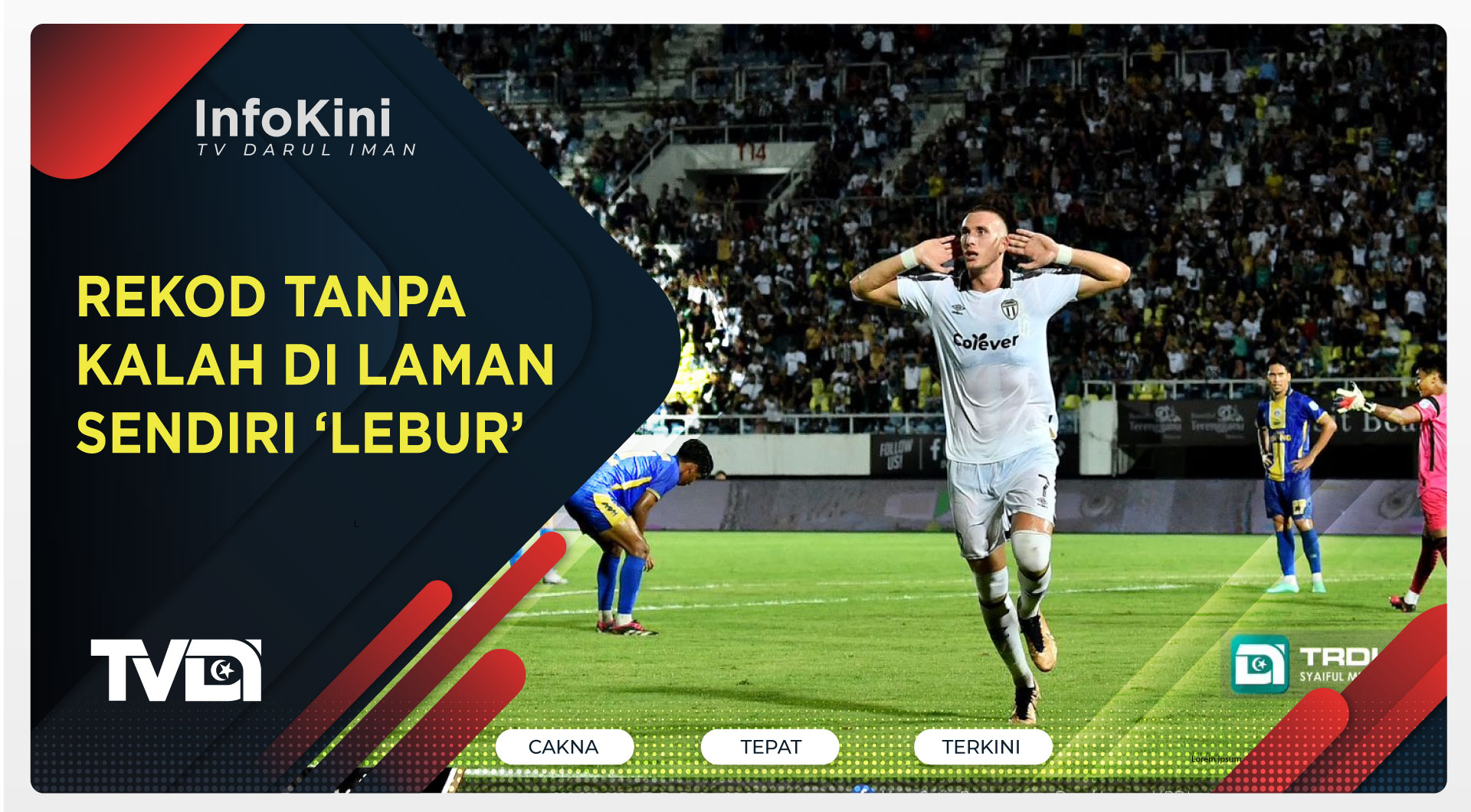 Rekod Tanpa Kalah di Laman Sendiri ‘Lebur’