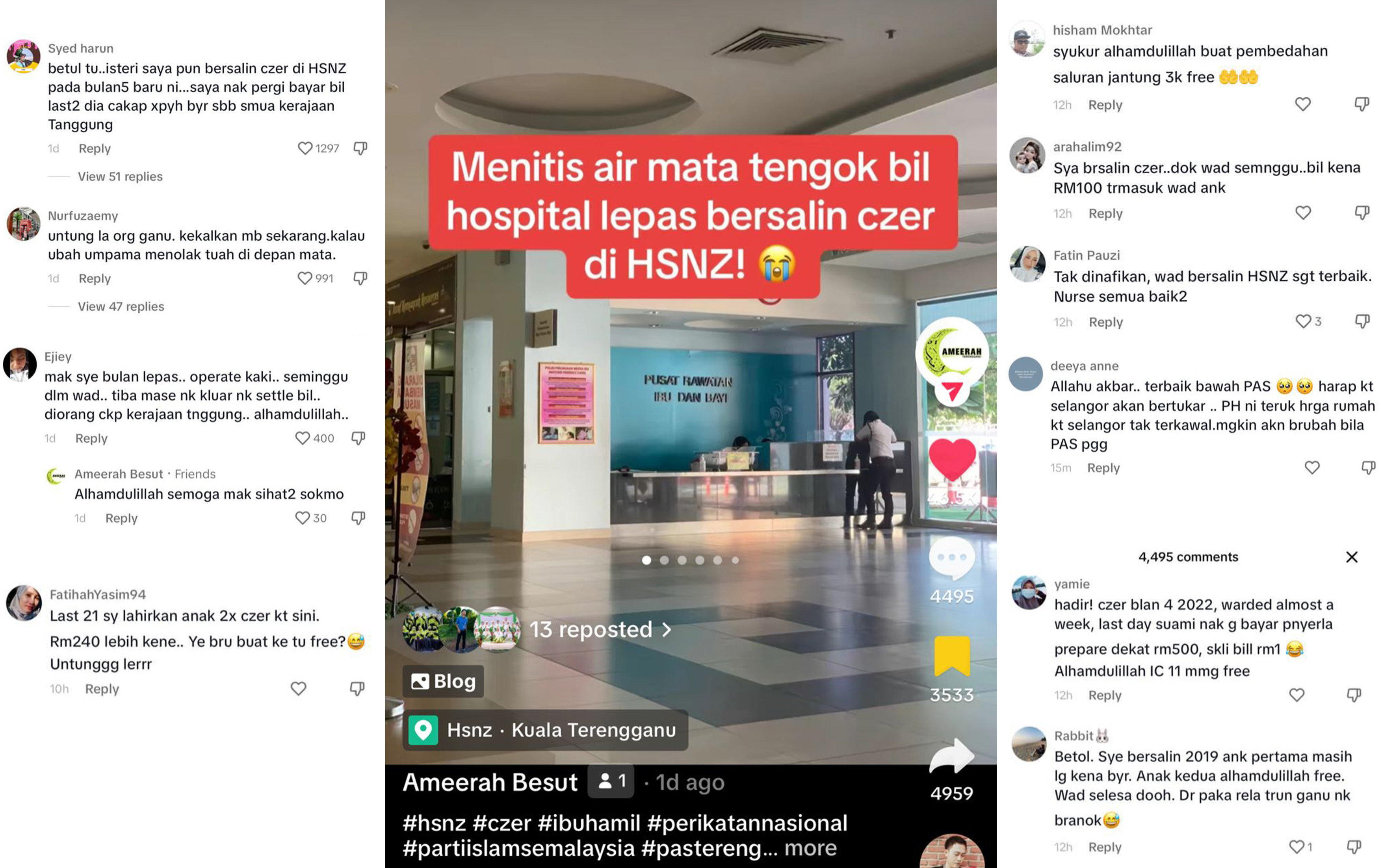 Ramai Terkejut Bil Hospital Percuma