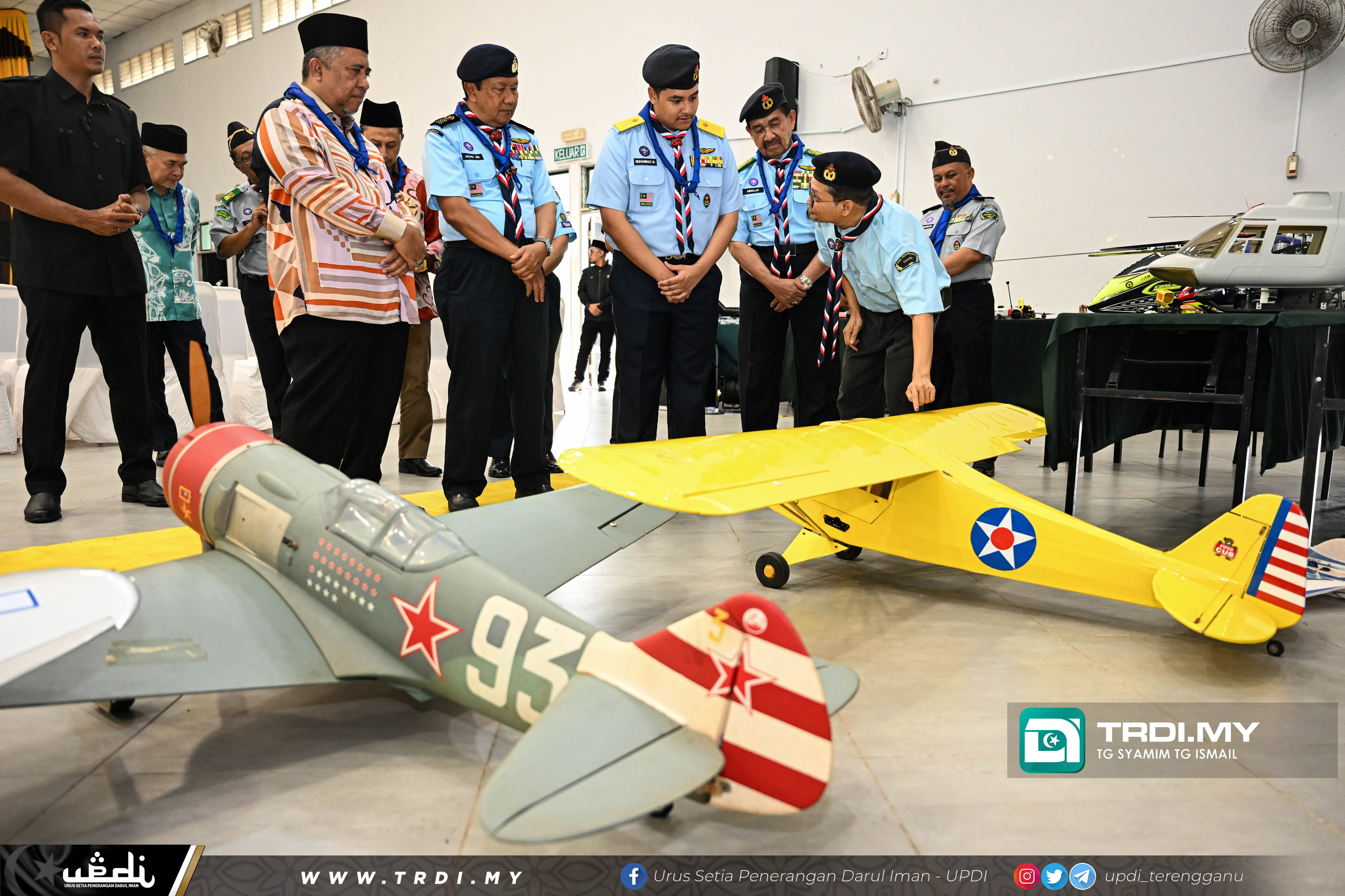 KDYMM Raja Muda Menyempurnakan Majlis Perasmian Kursus Pemimpin Pengakap Udara Peringkat Kebangsaan Kali Ke - V bertempat di Dewan Sri Nariah, Kem Pengakap Tengku Muhammad Ismail,Kuala Nerus
