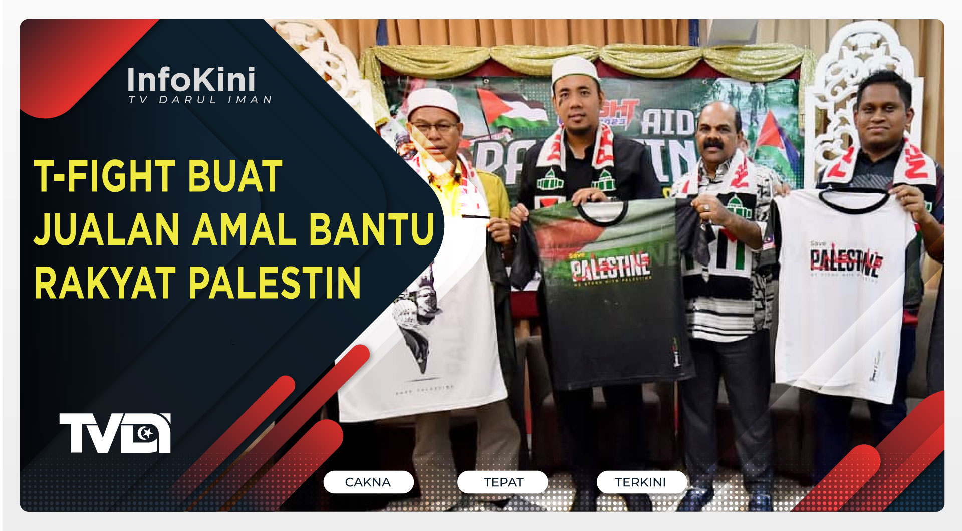 T-Fight Buat Jualan Amal Bantu Rakyat Palestin