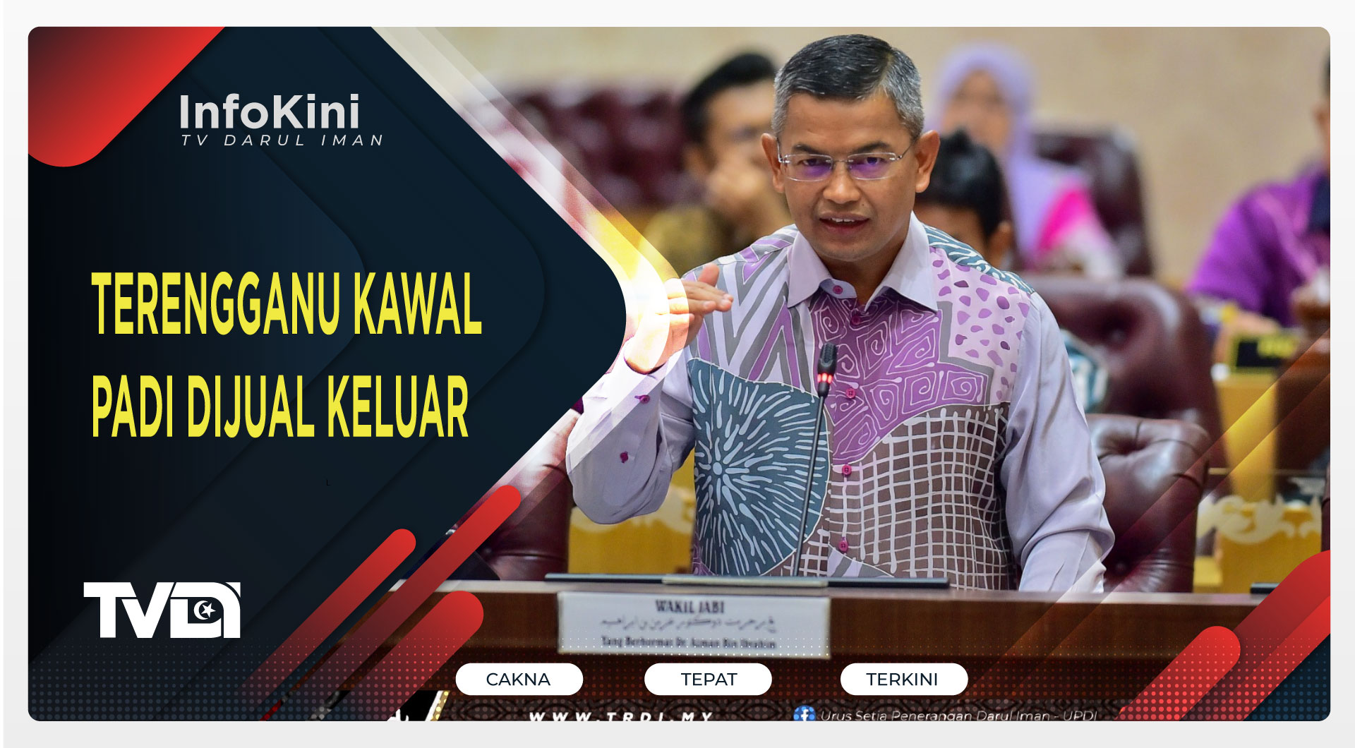 Terengganu Kawal Padi Dijual Keluar