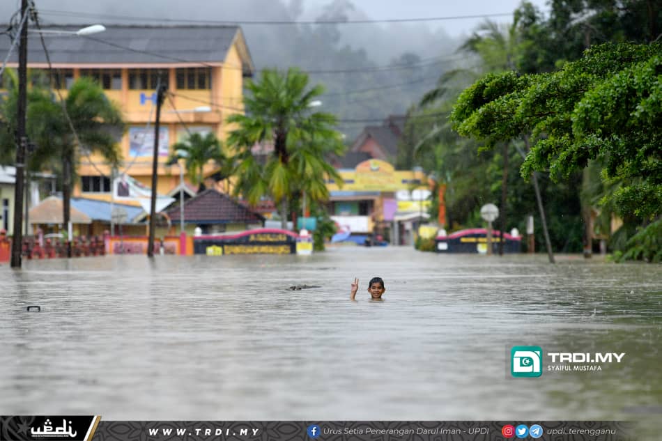 Banjir Gelombang Ketiga Landa Terengganu, 340 Mangsa Dipindahkan Ke PPS