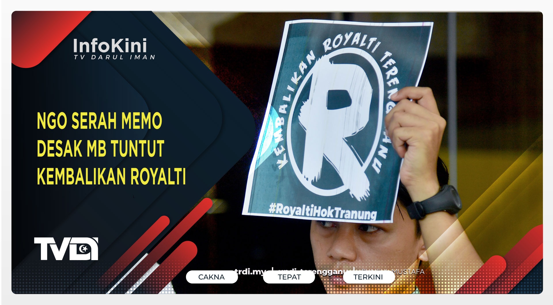 NGO Serah Memo Desak MB Tuntut Kembalikan Royalti