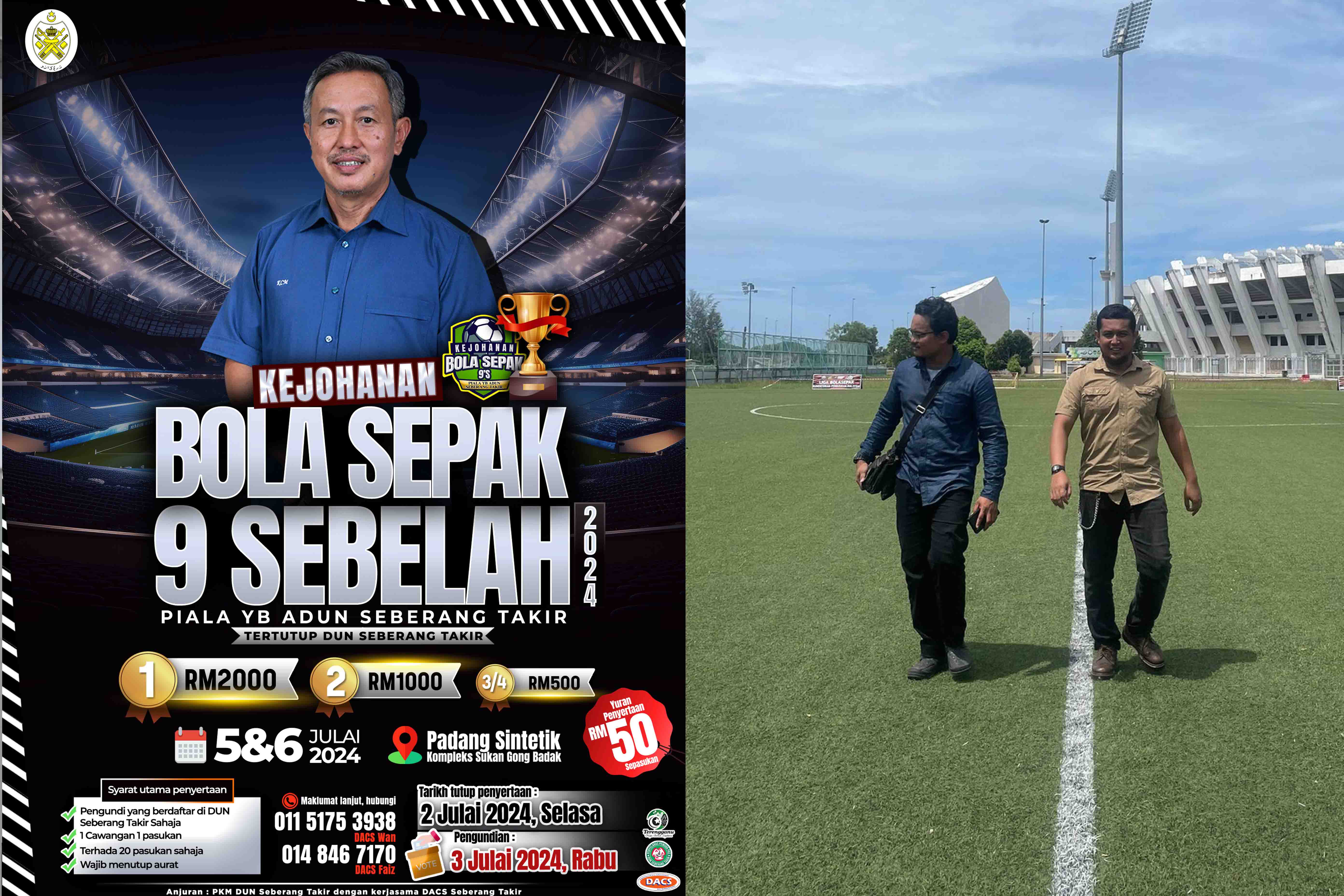 16 Pasukan Berentap Rebut Piala ADUN Seberang Takir