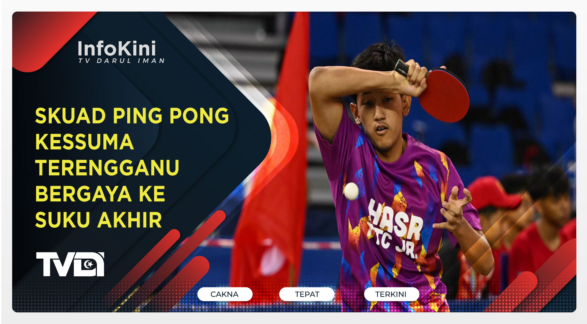 Skuad Ping Pong Kessuma Terengganu Bergaya ke Suku Akhir