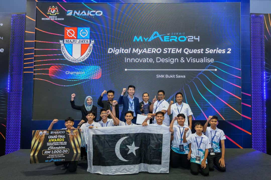 SMK Bukit Sawa Cipta Sejarah, Juara 'Youth Aerospace Award at MyAero 2024'