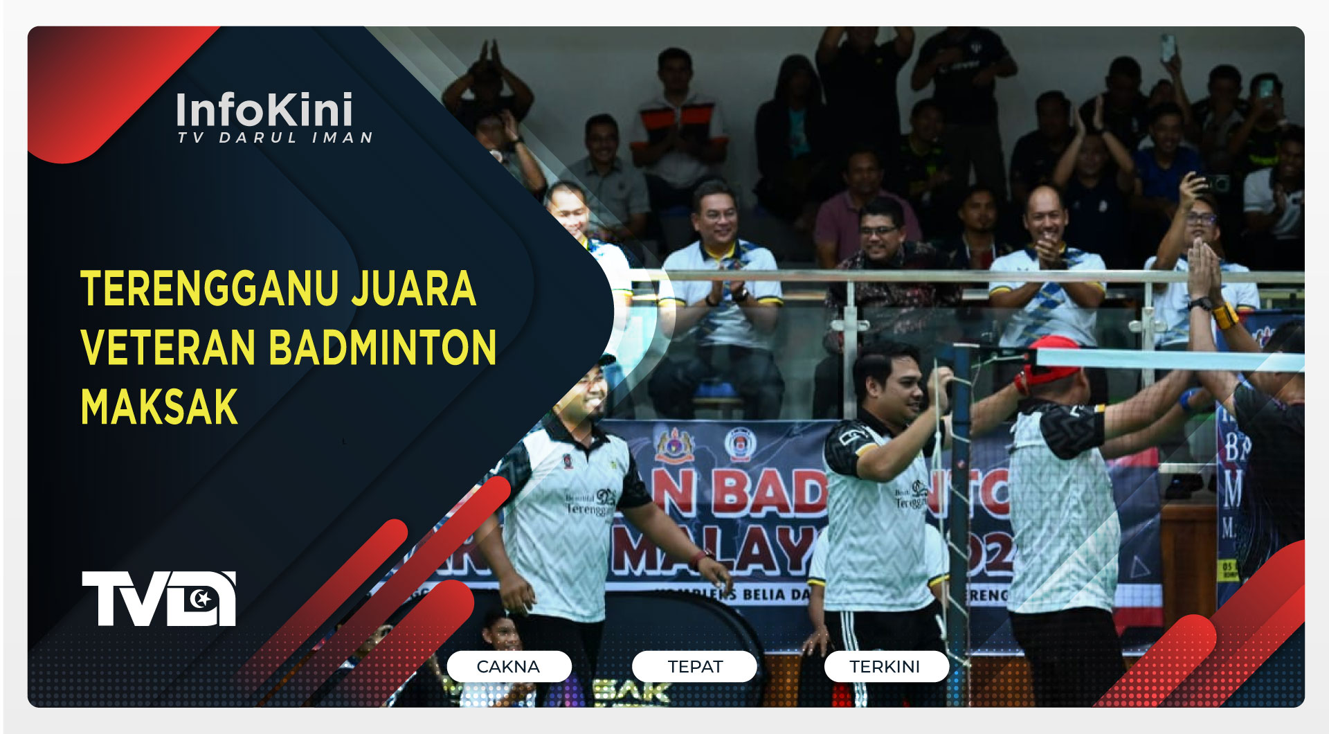 Terengganu Juara Veteran Badminton MAKSAK