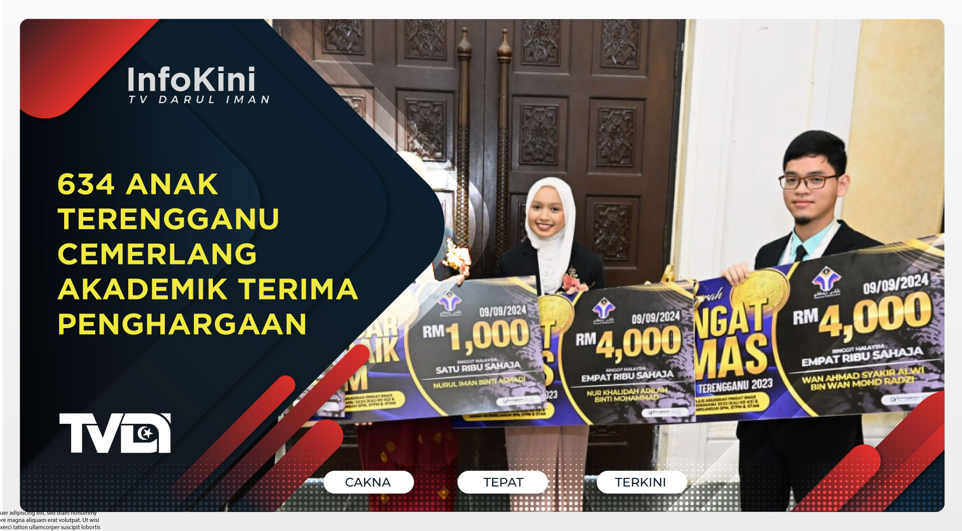 634 Anak Terengganu Cemerlang Akademik Terima Penghargaan