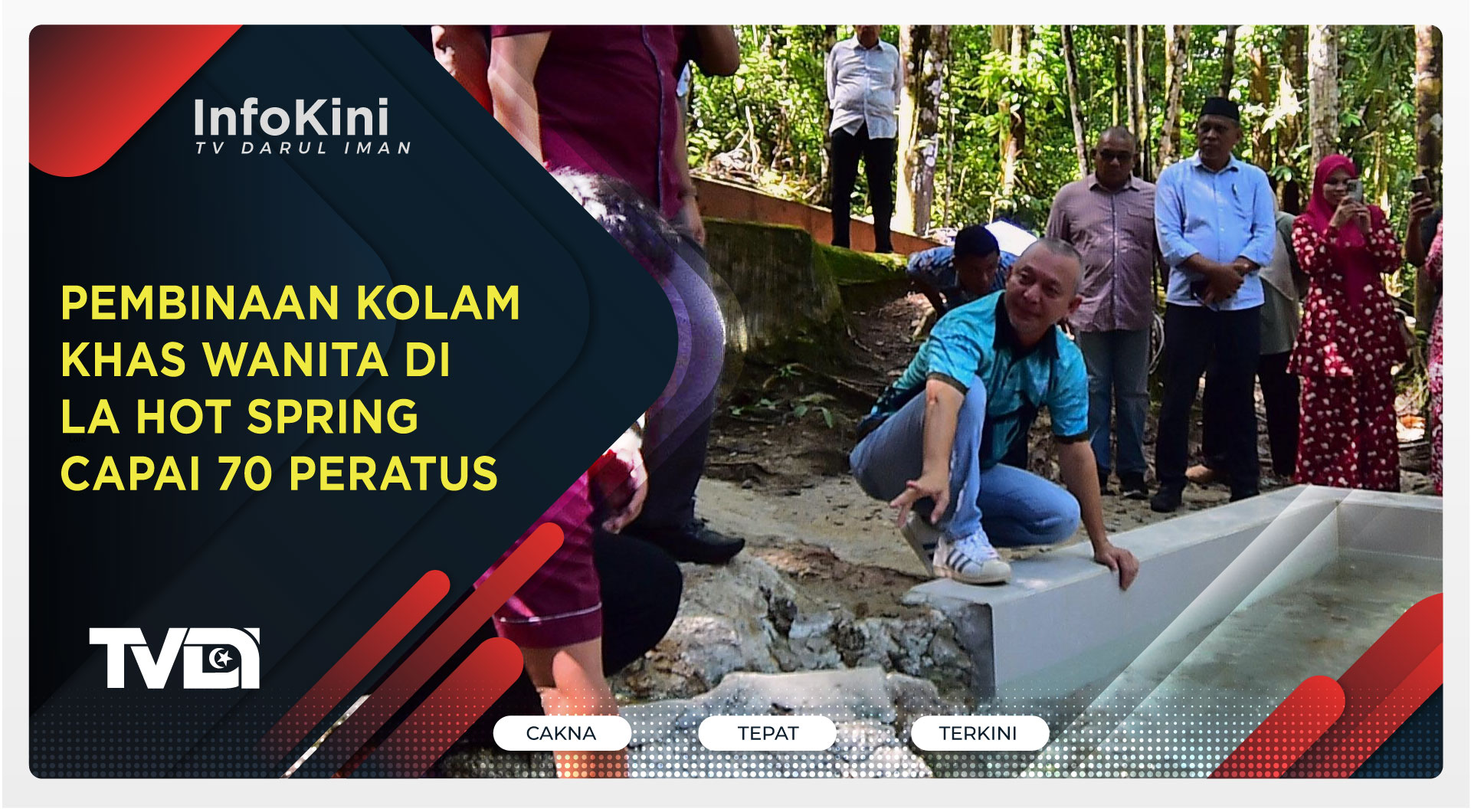 Pembinaan Kolam Khas Wanita di La Hot Spring Capai 70 Peratus