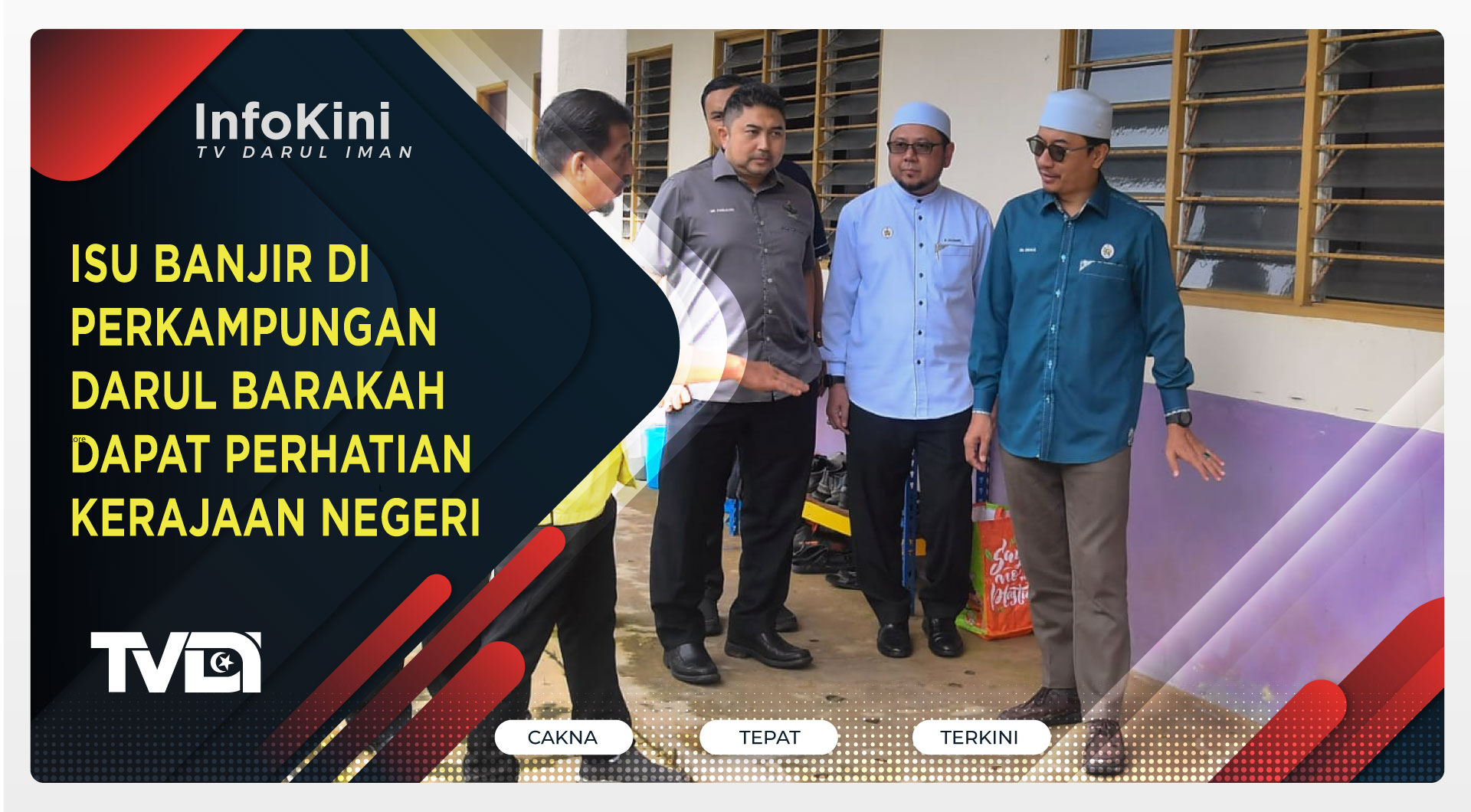 Isu Banjir Di Perkampungan Darul Barakah Dapat Perhatian Kerajaan Negeri