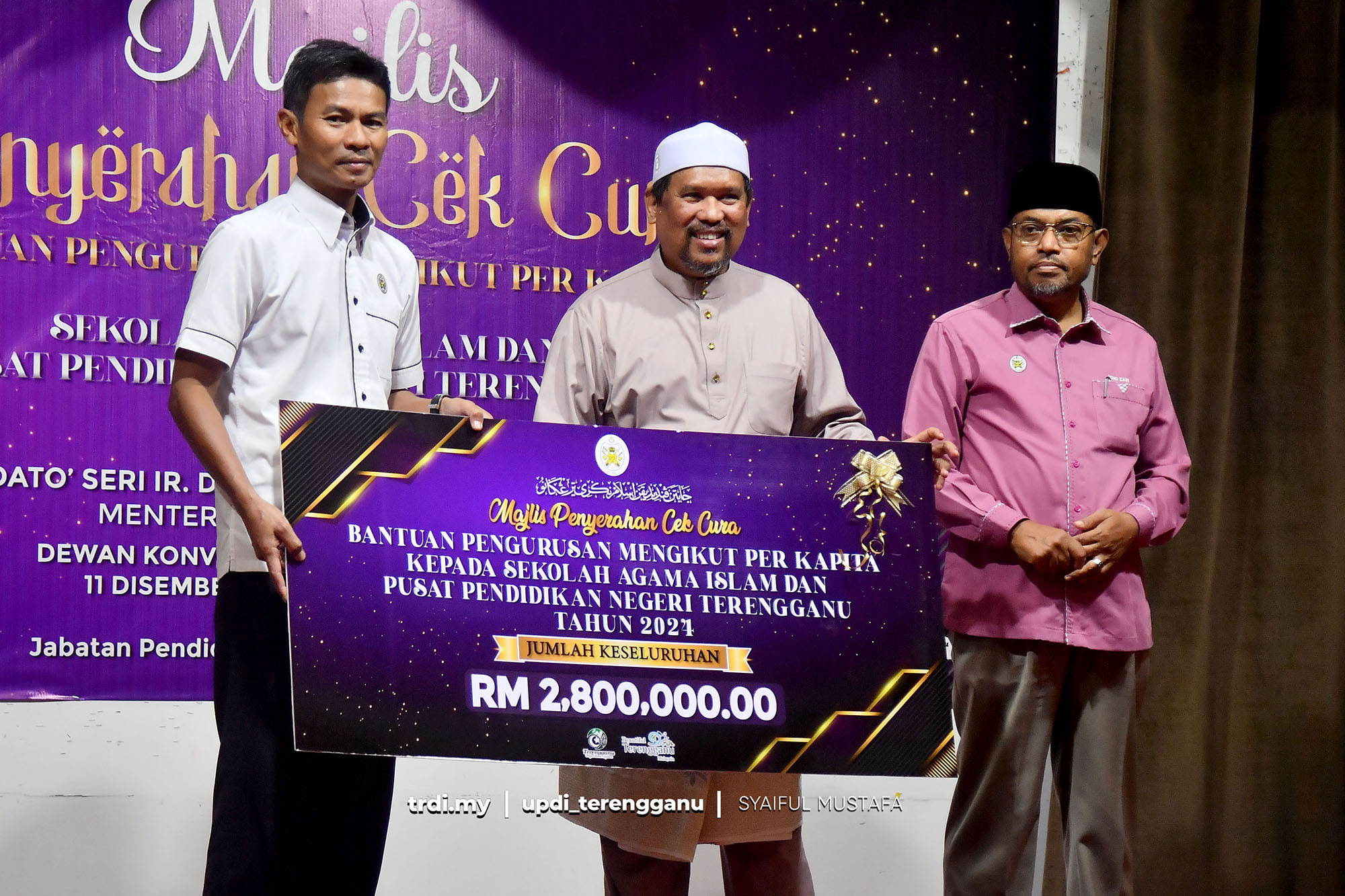 Kerajaan Terengganu Salur RM2.8 Juta Perkasa Institusi Pendidikan Islam