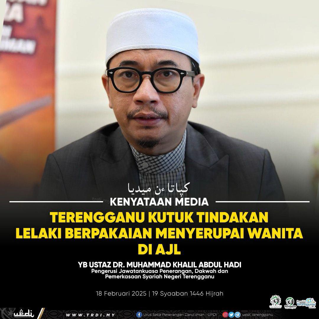 'Jangan Normalisasikan Perbuatan Songsang Lelaki Berpakaian Wanita'